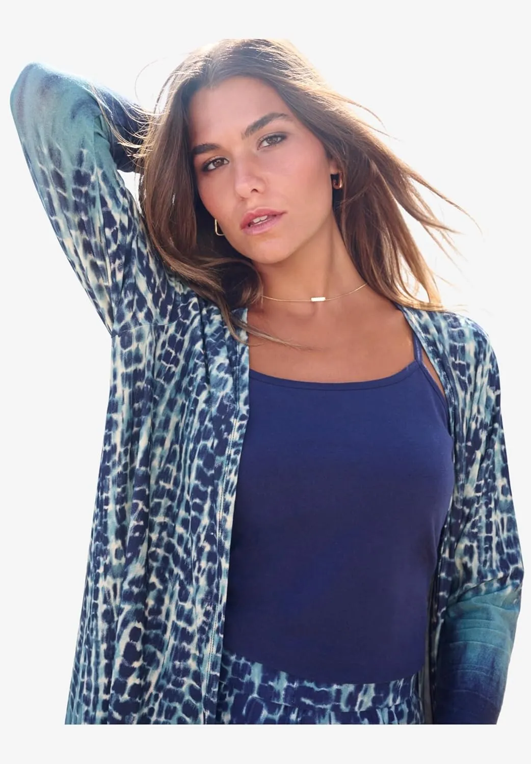 Roaman's Women's Plus Size Ultra Drape Cardigan