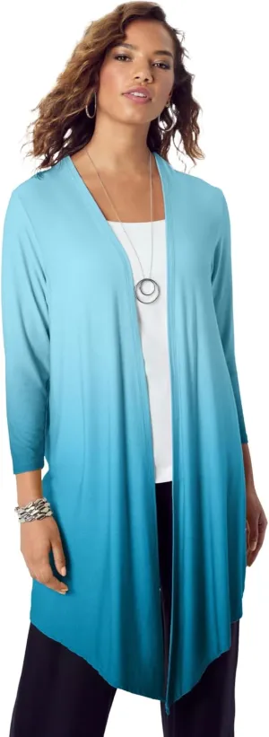 Roaman's Women's Plus Size Ultra Drape Cardigan