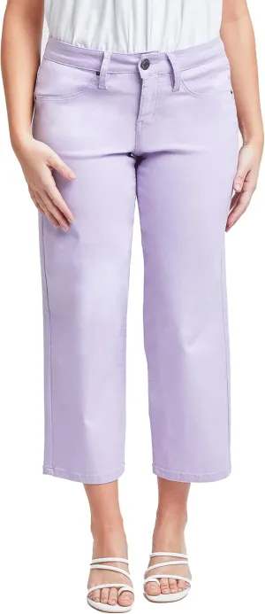 Royalty For Me Womens Women's Hyperstretch High Rise Wide Leg Flood Pantspants