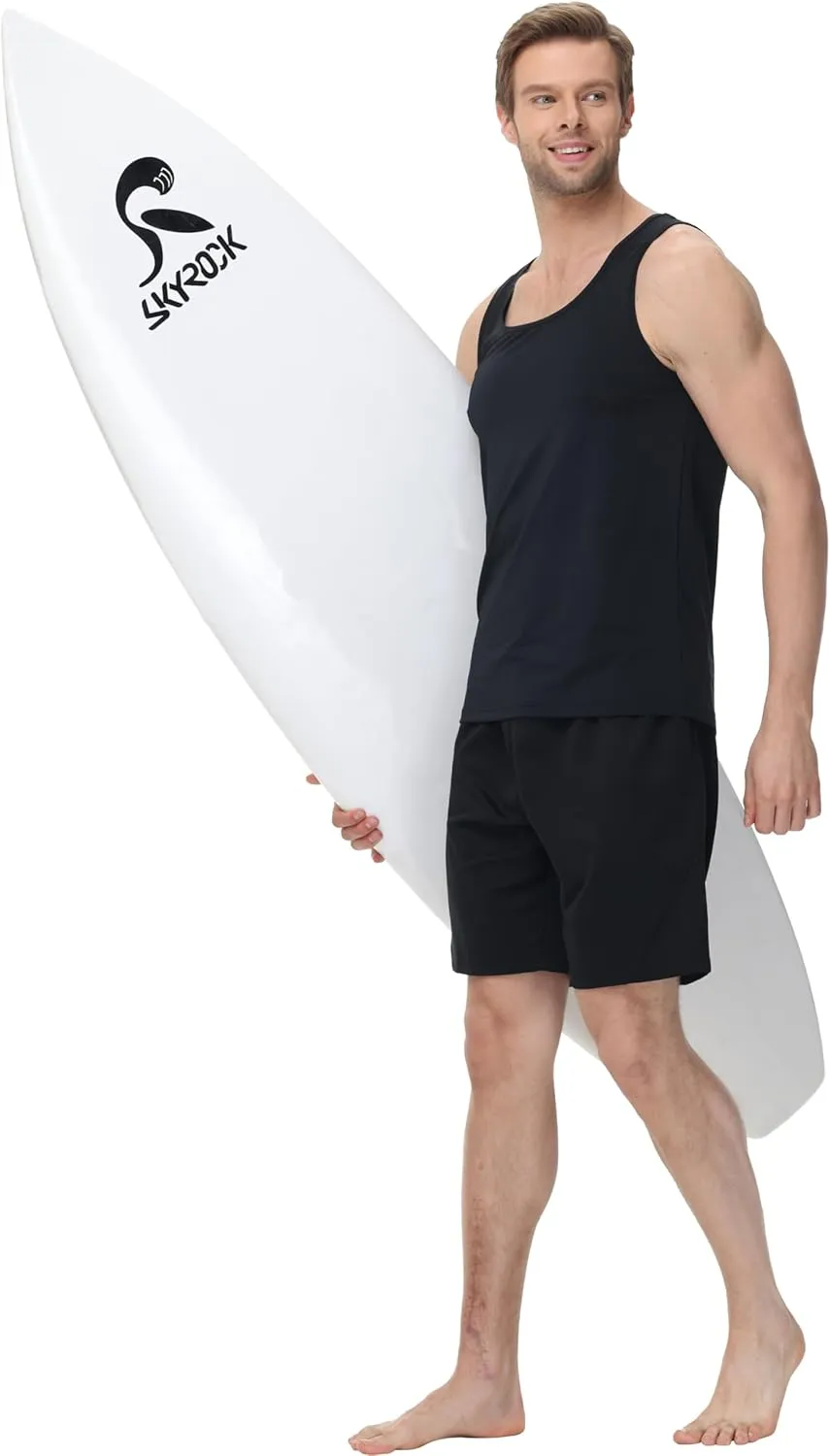 Satankud Men's Tank Tops Quick Dry Workout Gym Sleeveless Shirts Summer Beach Hawaiian Muscle Tee