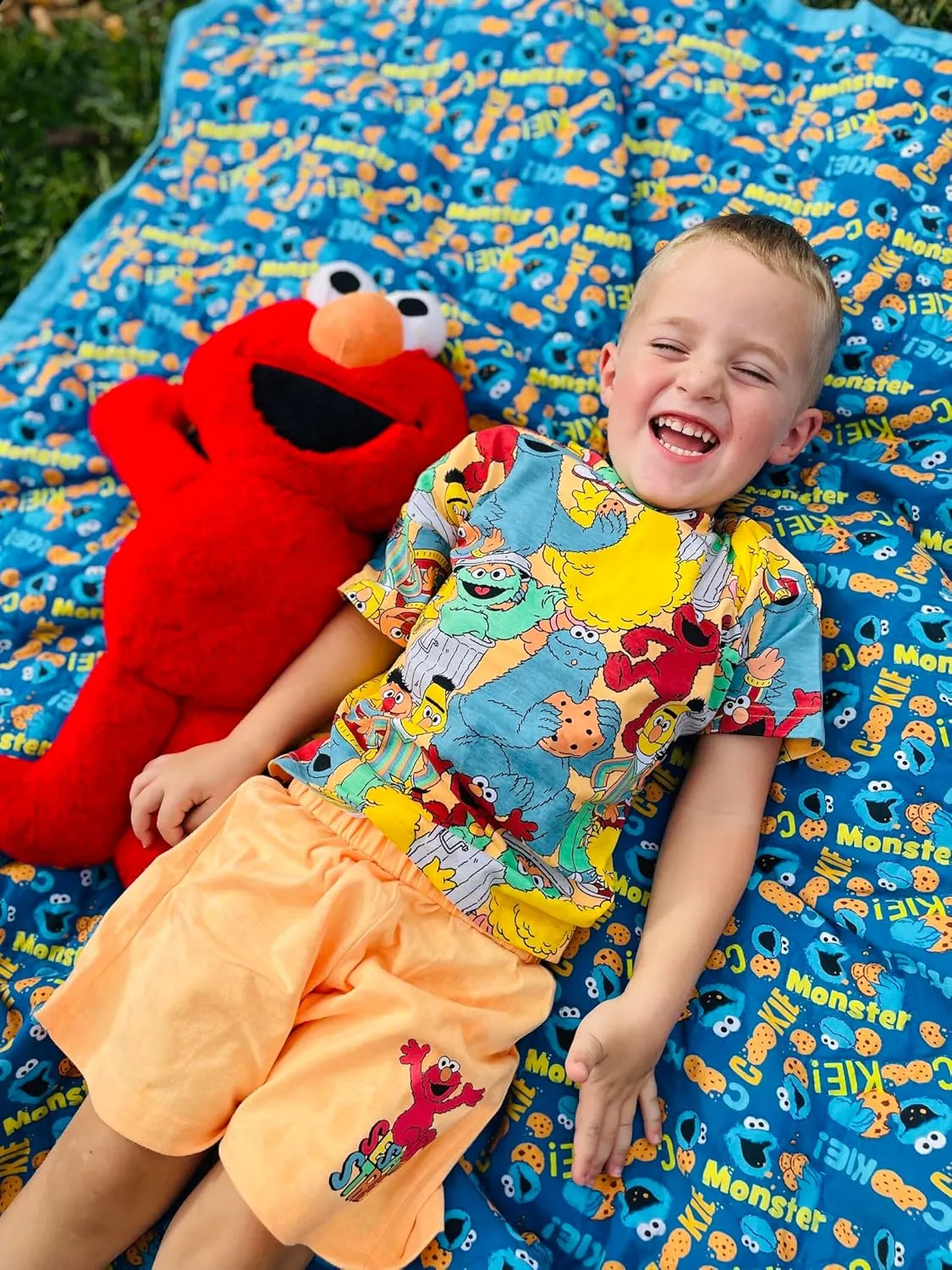 Sesame Street T-Shirt and Shorts Outfit Set Infant to Little Kid Sizes (12 Months - 7-8)