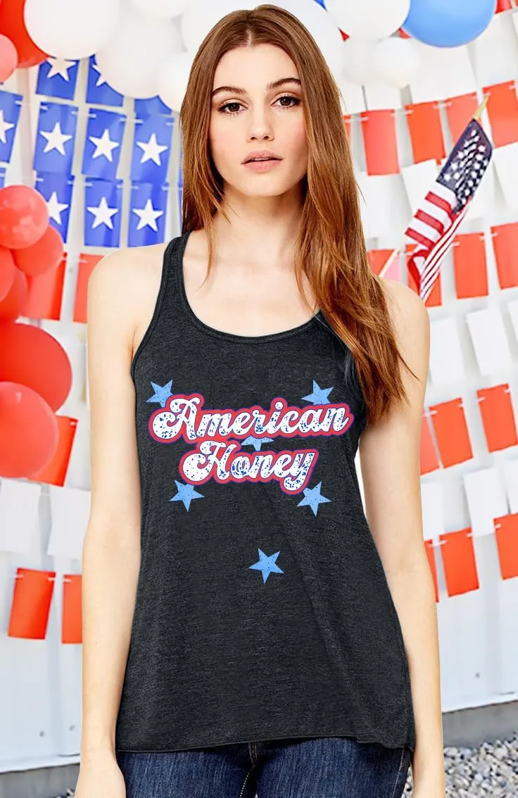 SFHFY American Flag Tank Top Women: Glitter 4th of July Sleeveless Tee Patriotic Shirt Memorial Day Summer Vest Tops