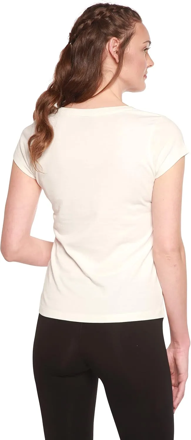Spun Bamboo Women's Bamboo Viscose/Organic Cotton Silky Smooth Casual V-Neck T-Shirt