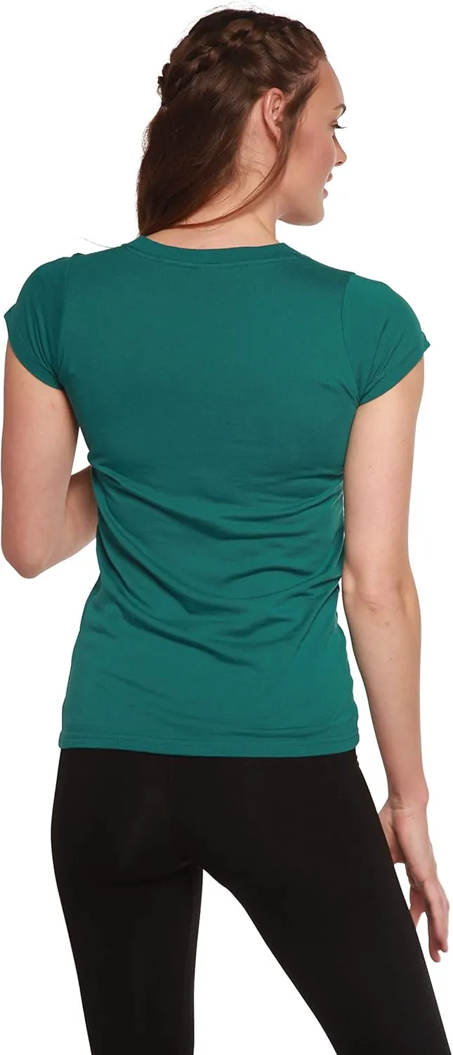 Spun Bamboo Women's Bamboo Viscose/Organic Cotton Silky Smooth Casual V-Neck T-Shirt