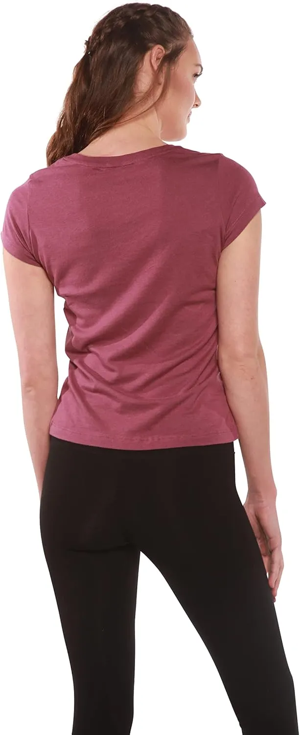 Spun Bamboo Women's Bamboo Viscose/Organic Cotton Silky Smooth Casual V-Neck T-Shirt