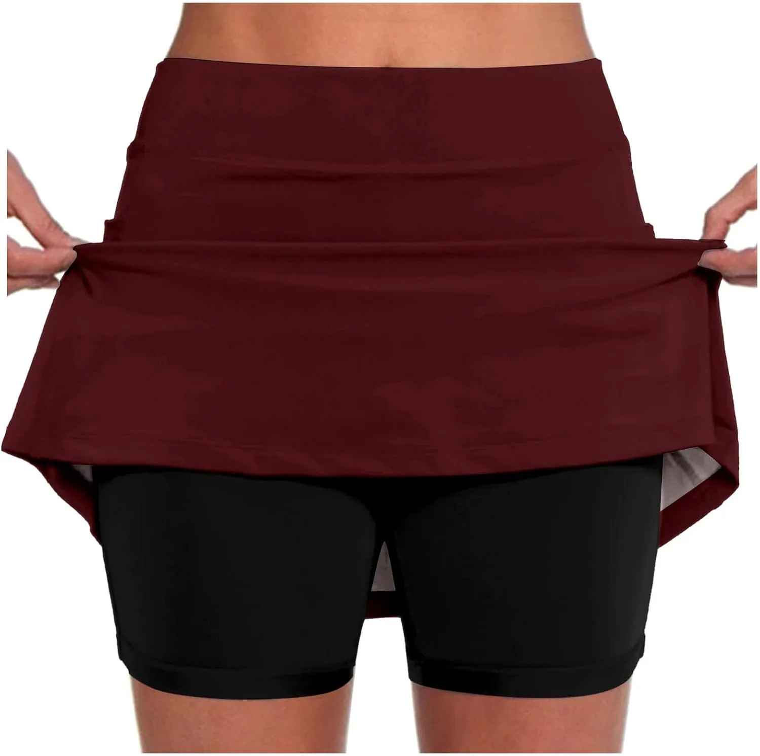 Summer Skorts For Women 2025 Trendy Lightweight Skirt Athletic Inner Shorts Running Tennis Golf Workout Leggings