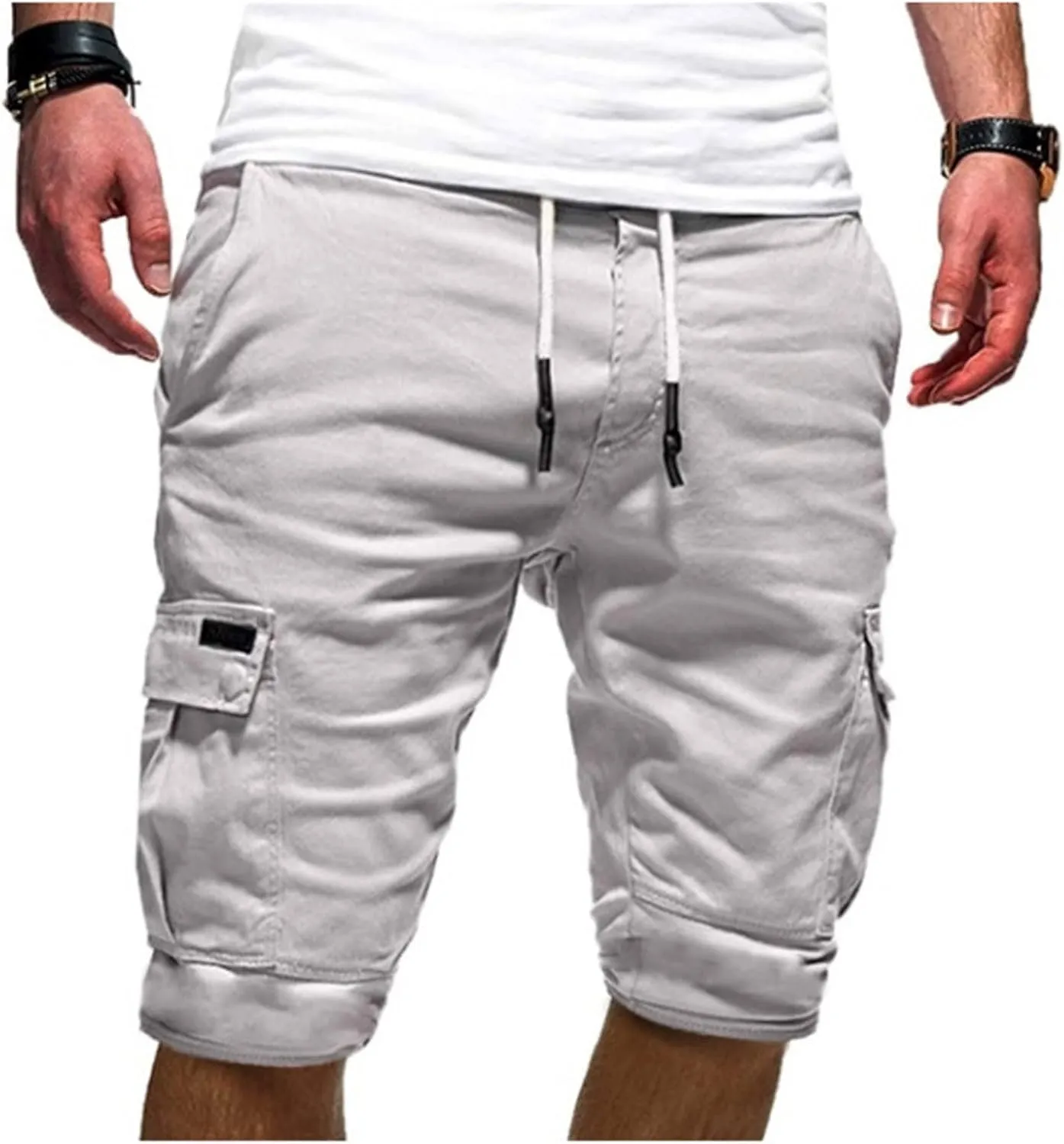 Sweatpants for Men 2025 Sport Outdoor Joggers Casual Loose Baggy Shorts Drawstring Workout Cargo Pants with Pockets