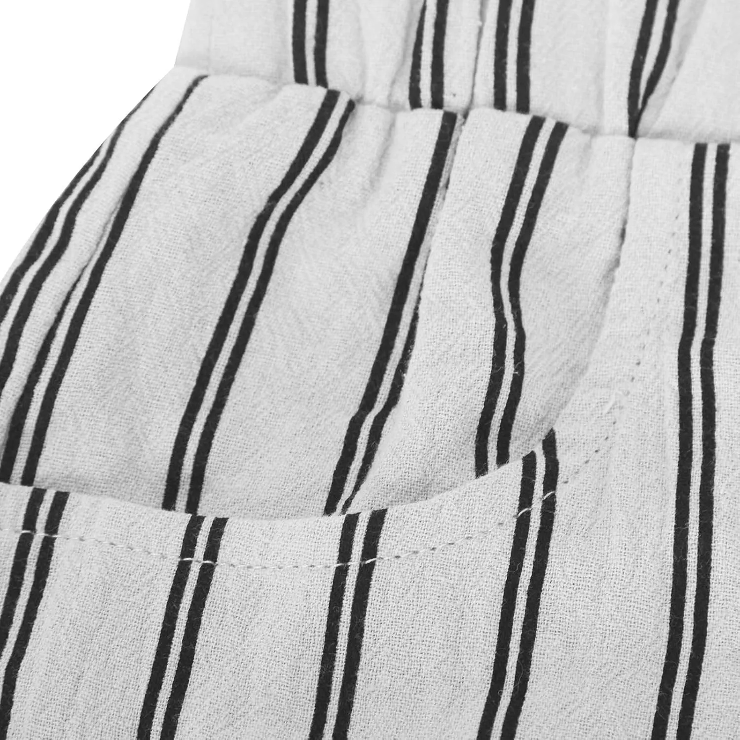 TARIENDY Capri Pants for Women Dressy Casual Summer Capris Comfy Fit Striped Cropped Trousers Vacation Outfits with Pockets