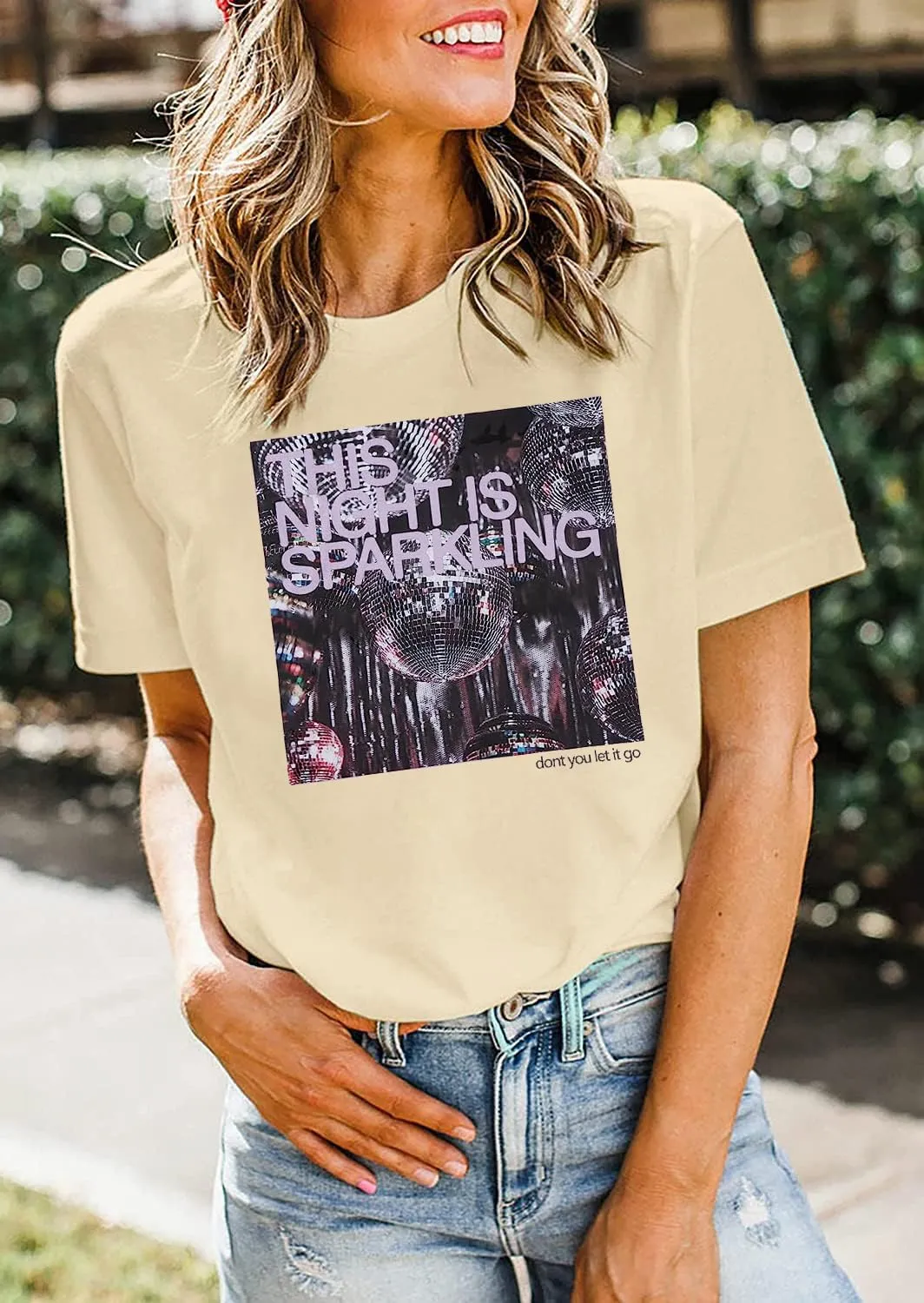 This Night is Sparkling Shirt Women Country Music Lover Tee Swift Fans Tops Vintage Graphic Concert Tshirt