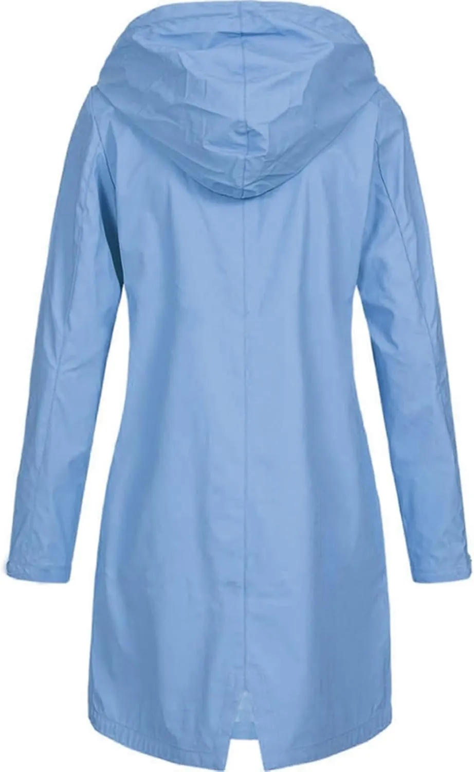 TIMIFIS Raincoats for Women with Hood Waterproof Lightweight Long Trench Coats Casual Rain Jackets Windbreaker with Pocket