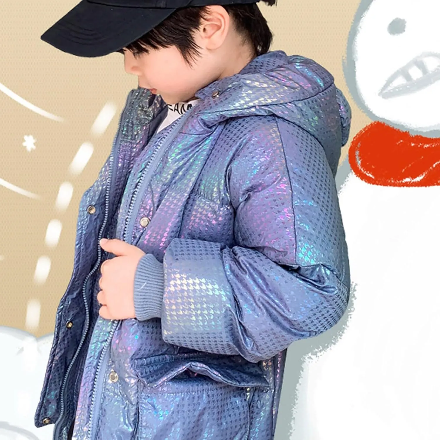 Toddler Coats For Girls Kids Baby Girls Boys Winter Warm Thick Solid Cotton Long Sleeve Padded Jacket Coat