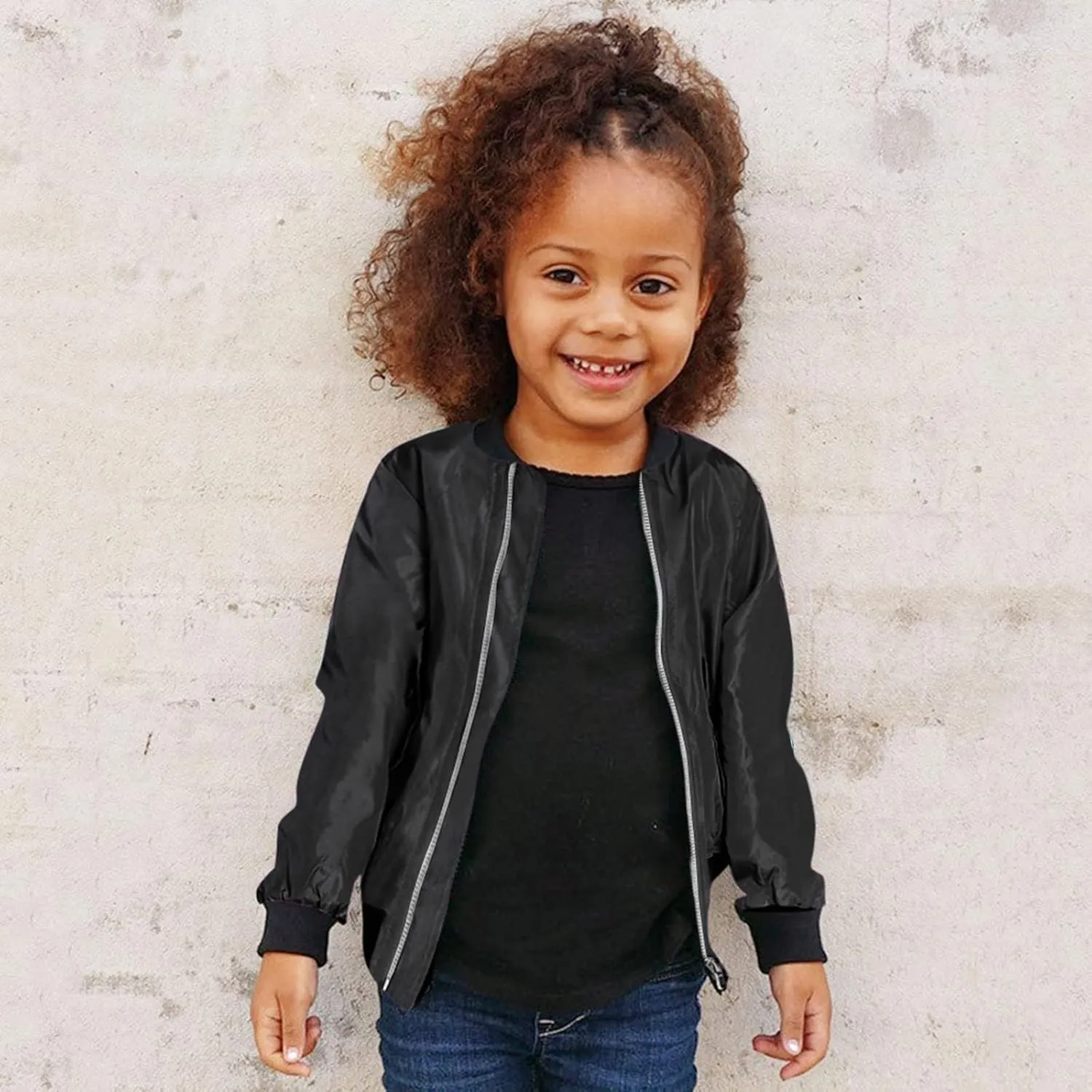 Toddler Girls Coats Faux Leather Jacket Zipper Outerwear Winter Clothes Motorcycle Winter Outwear PU Jacket