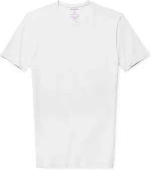 Tommy John Men's Slim Fit Crew Neck Undershirt, Cool Cotton Fabric, Slim Fit T-Shirt with Stay Tuck Design