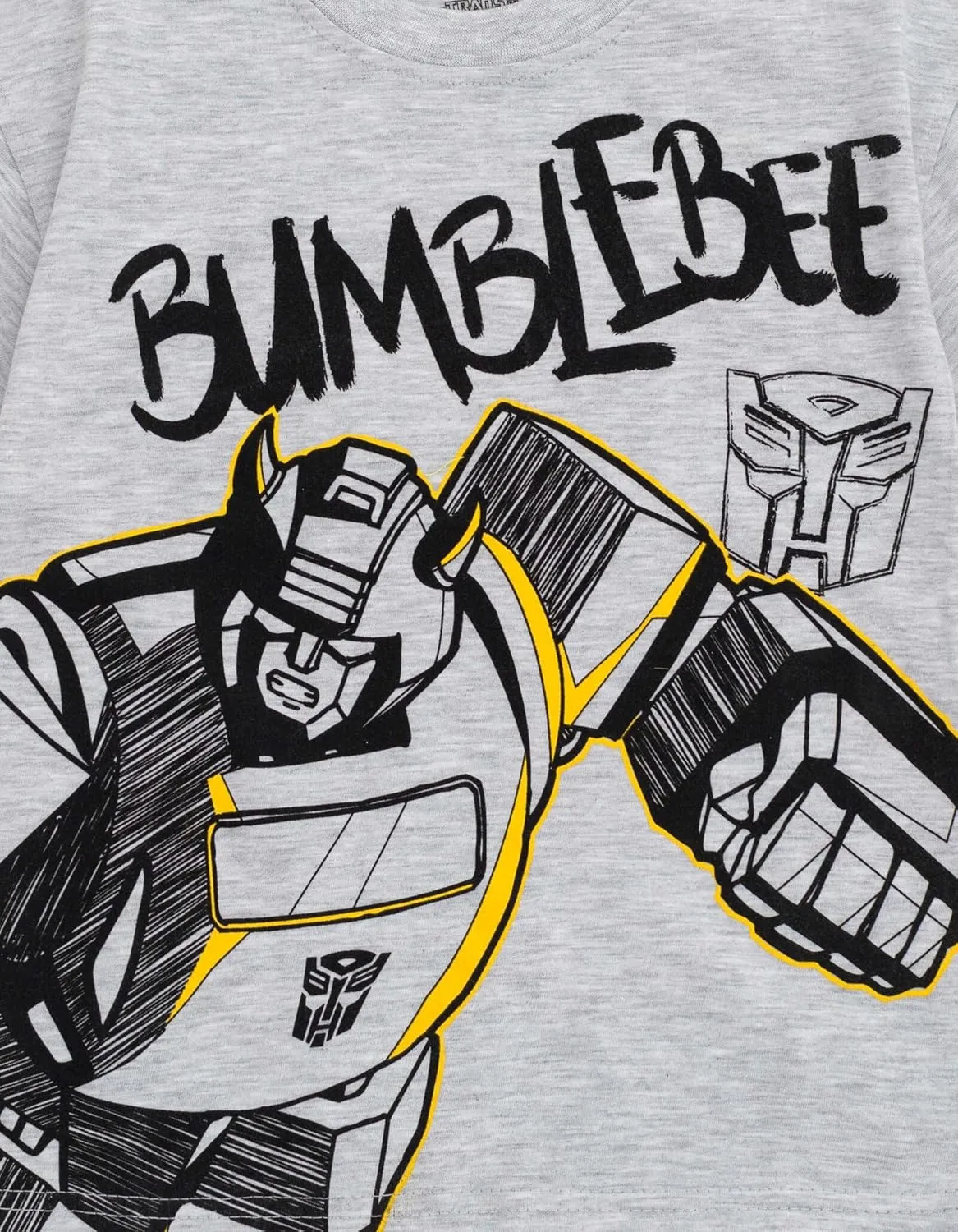 Transformers Bumblebee Optimus Prime Graphic T-Shirt & Mesh Shorts Outfit Set Toddler to Big Kid