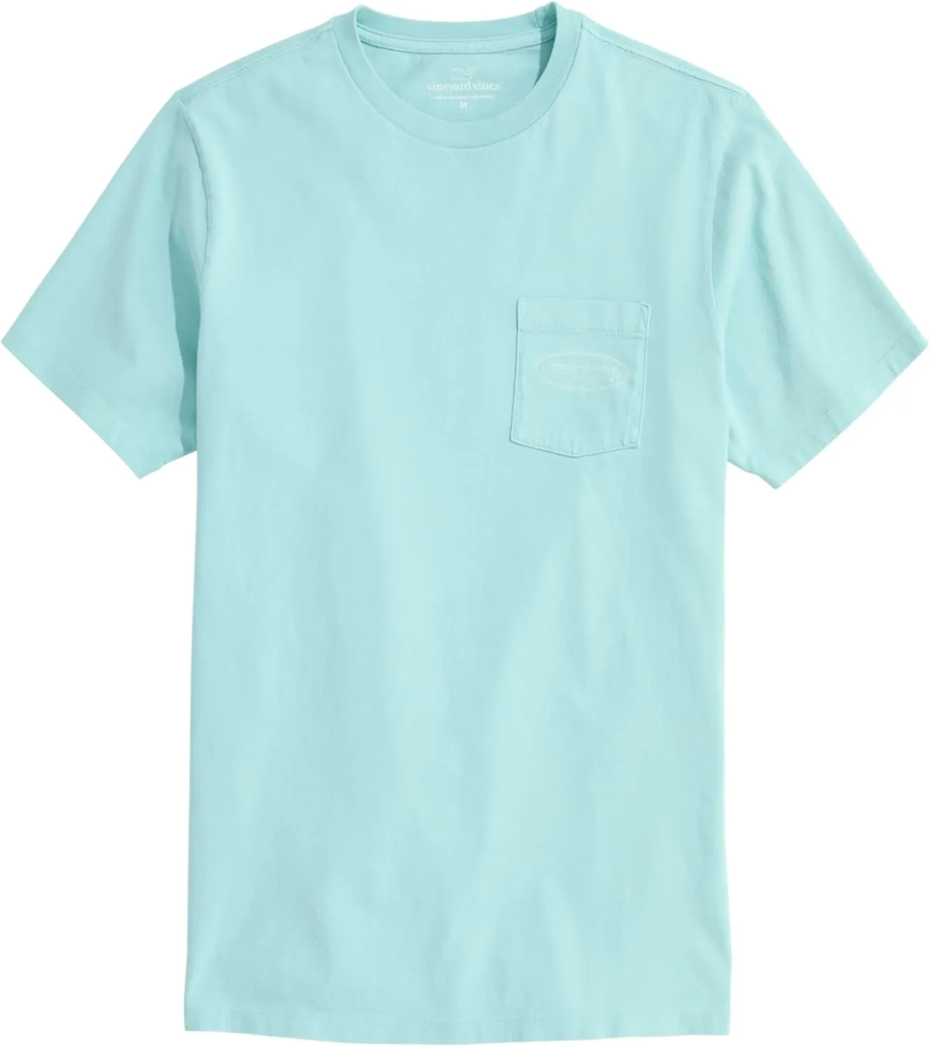 vineyard vines Men's Drift Dye Outlined Surf Logo Short-Sleeve Pocket Tee
