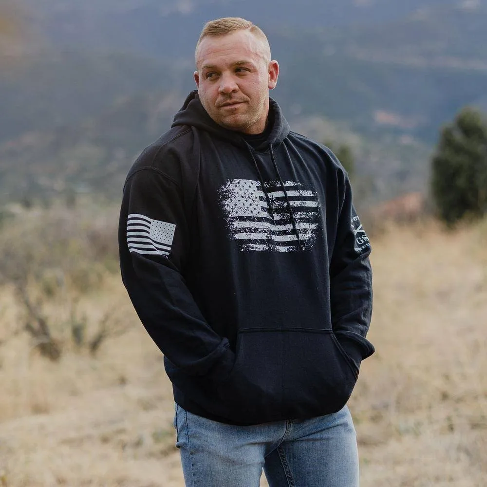 Vintage American Hoodie - Black