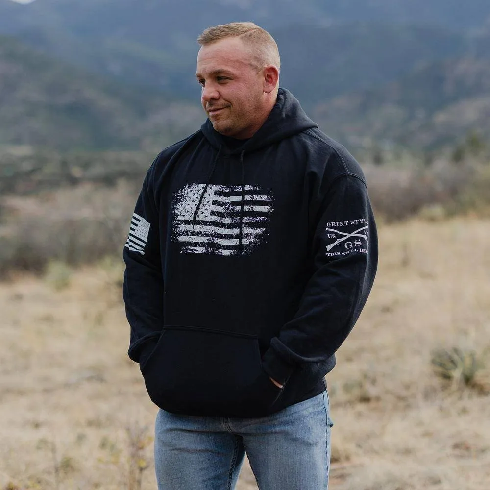 Vintage American Hoodie - Black
