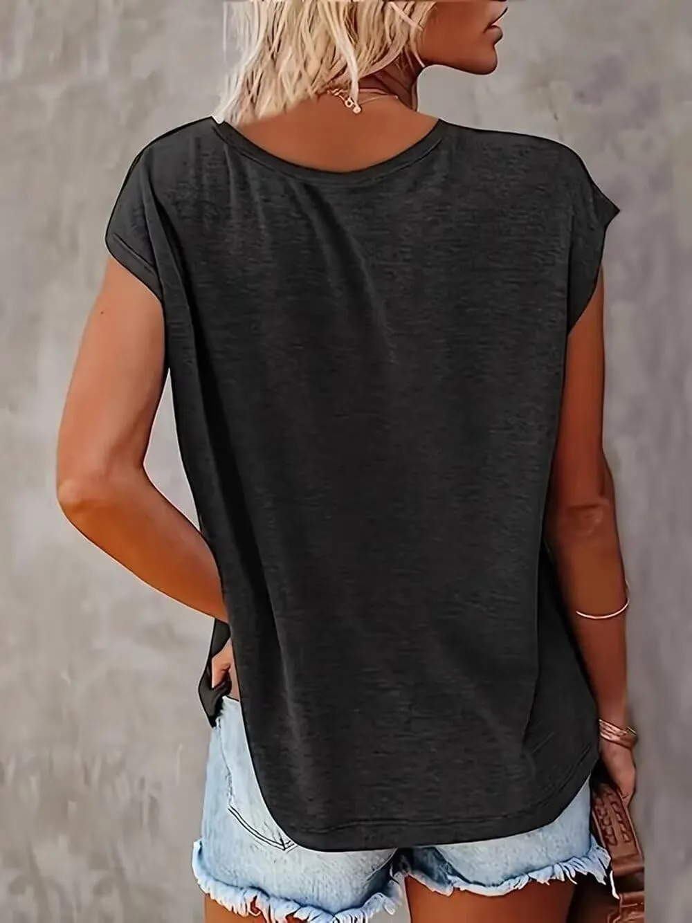 VKEGNIO Magical Tank Tops for Women Cute Graphic Printed V-Neck Tee Casual Summer Family Vacation Sleeveless Shirt Tops
