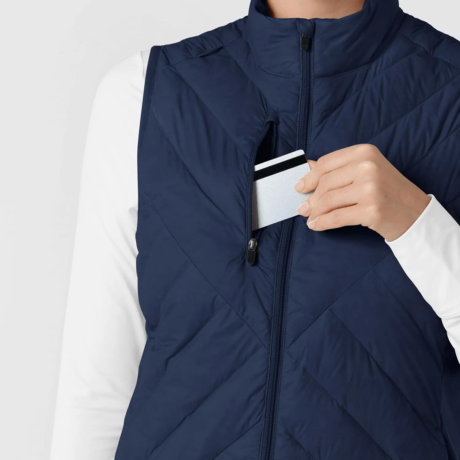 WINK Women's Quilted Scrub Vest
