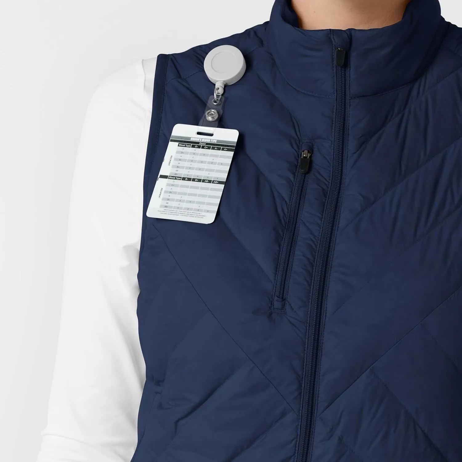WINK Women's Quilted Scrub Vest