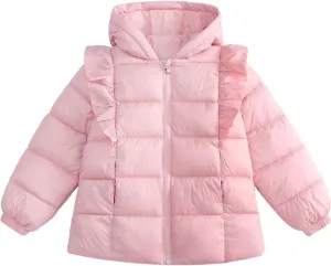 Winter Down Coats for Kids Baby Warm Cotton Hooded Padded Jacket Infant Snowsuit Outerwear