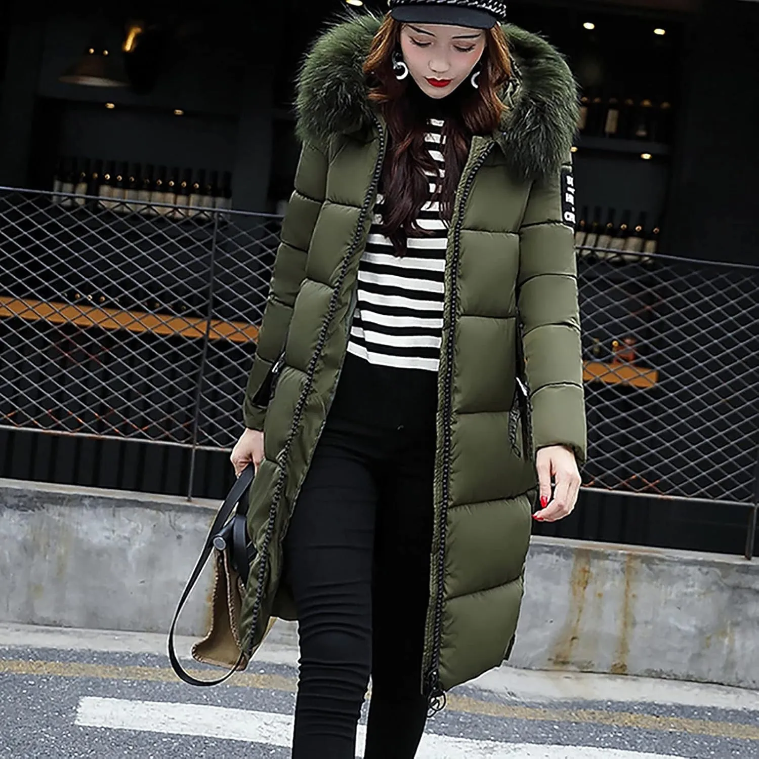 Winter Jackets for Women Long Puffer Down Jacket Thick Warm Coat Outerwear 2023 Hooded Fur Collar Coat Fashion Clothes