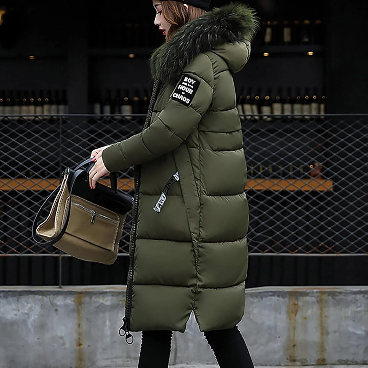 Winter Jackets for Women Long Puffer Down Jacket Thick Warm Coat Outerwear 2023 Hooded Fur Collar Coat Fashion Clothes