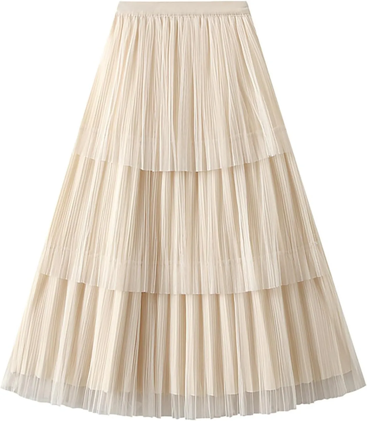 Women Mid Length Skirt Dance Party A Line High Waisted Bowknot Tulle Skirt Holiday Party Sweater Outfits for