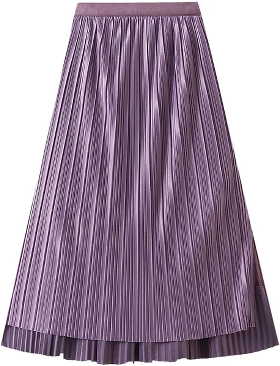 Women Mid Length Skirt Dance Party A Line High Waisted Reversible Tulle Skirt Holiday Party Costume Waistband for
