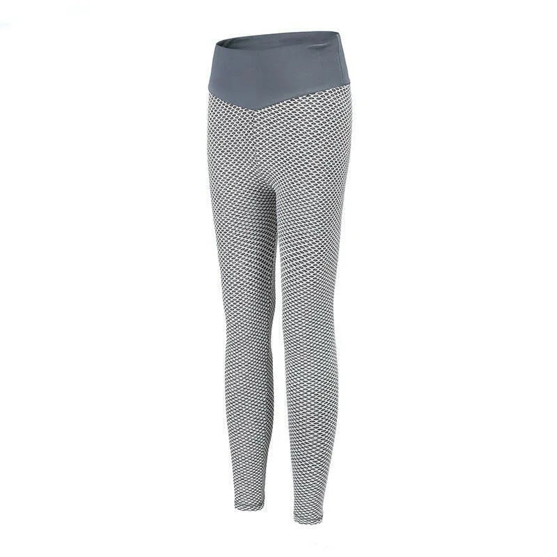 Women Solid Butt Lifting High Waist Workout Gym Fitness Yoga Pants