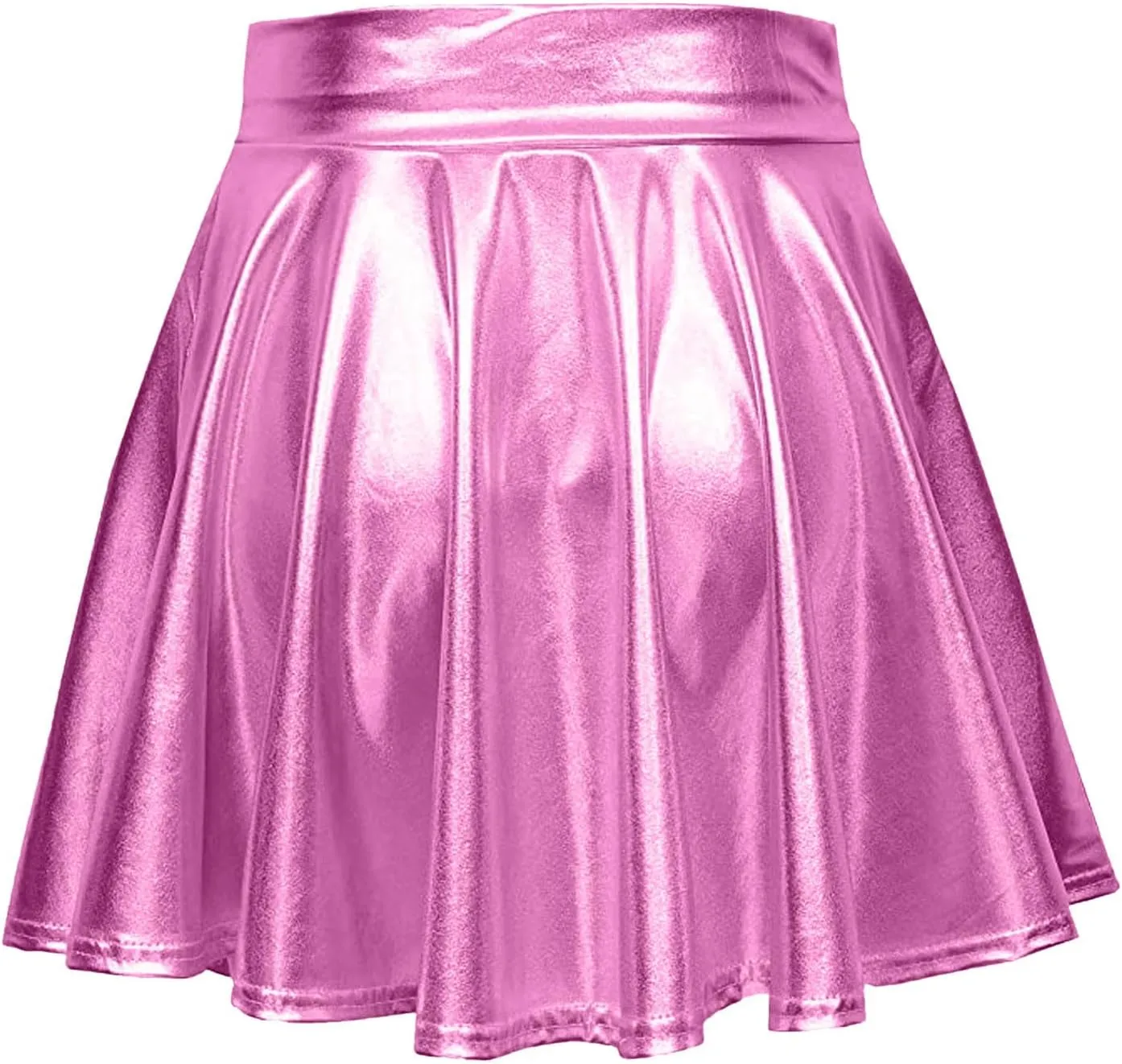 Womens A Line Mini Skort 2025 Carnival Party Dance Skirts Sparkly Shiny Solid Pleated Skirts Sexy Ruffles Tutu Skirt