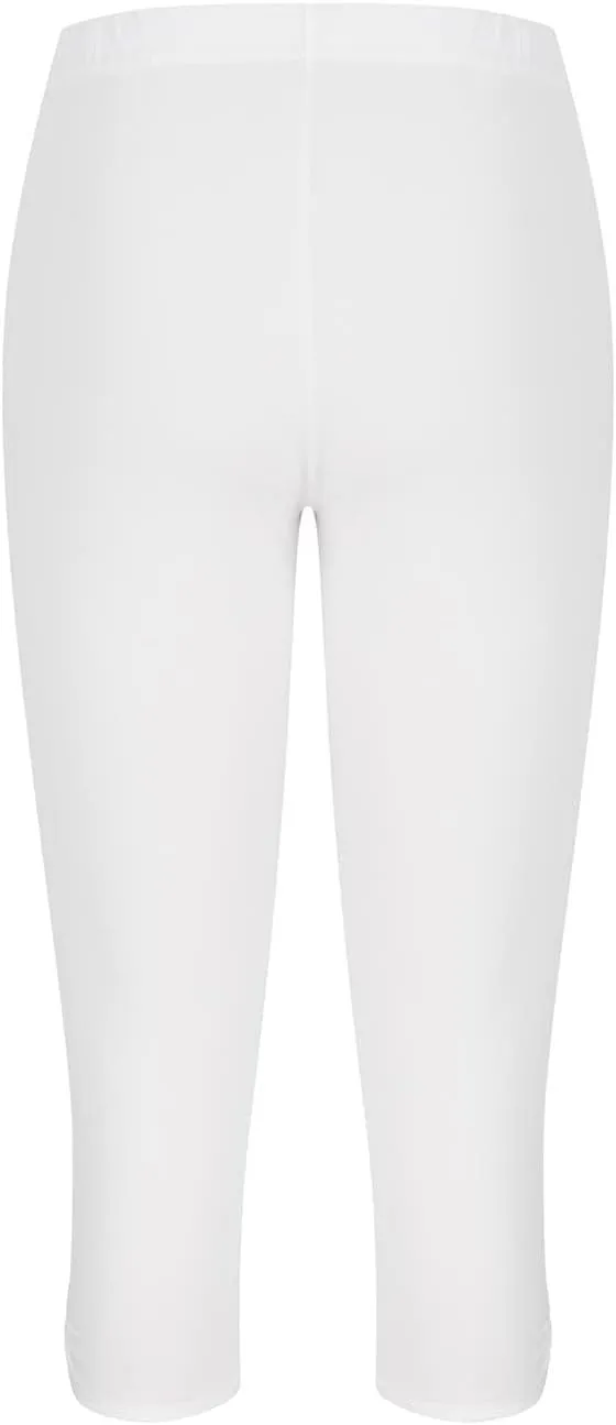 Womens Capris for Summer Dressy Cropped High Waist Yoga Pants Comfy Stretchy Leggings Workout Casual 2025 Trousers