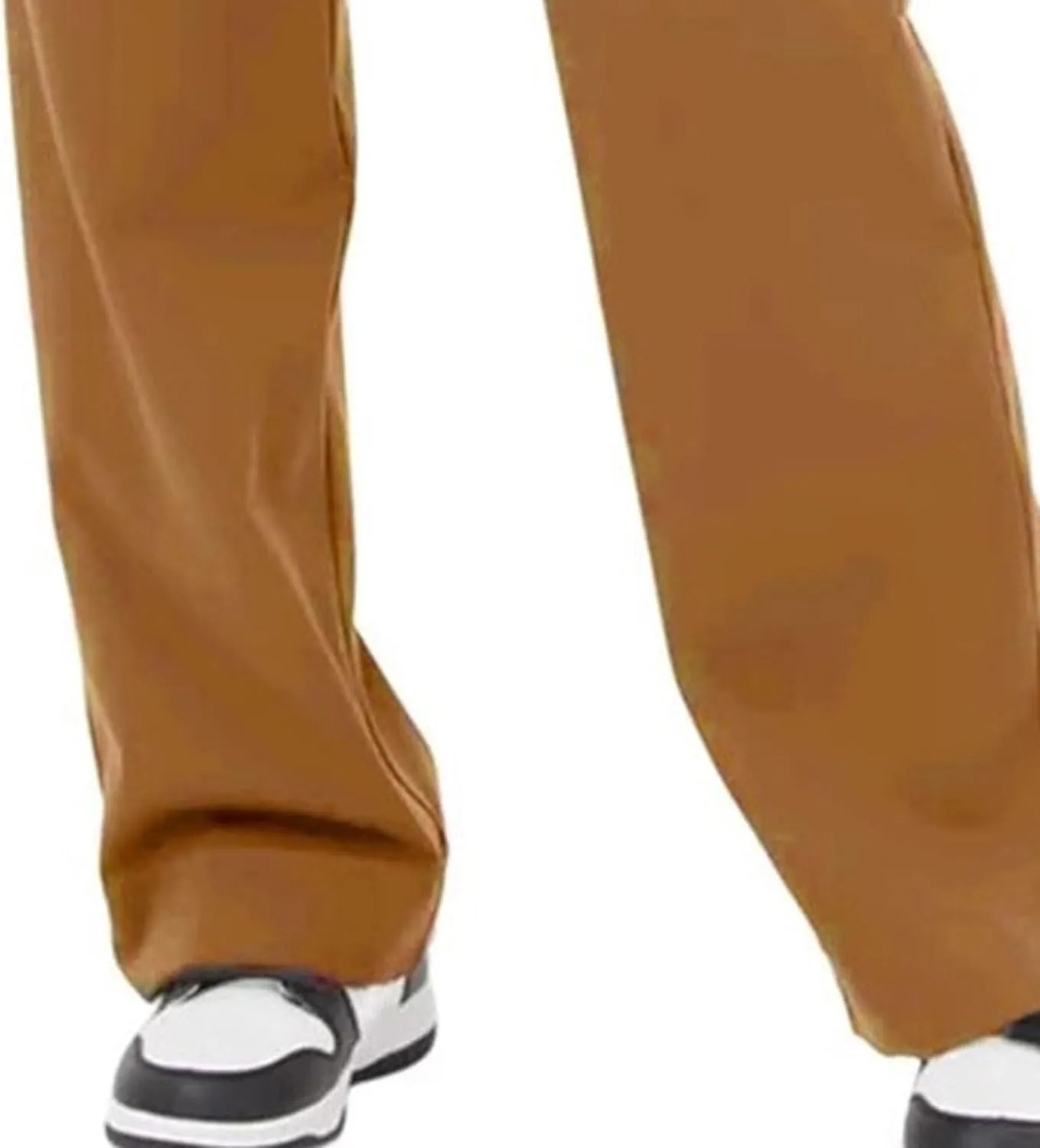 Womens Casual High Waist Straight Leg Pants Stretchy Button Business Dress Work Pocket Trousers