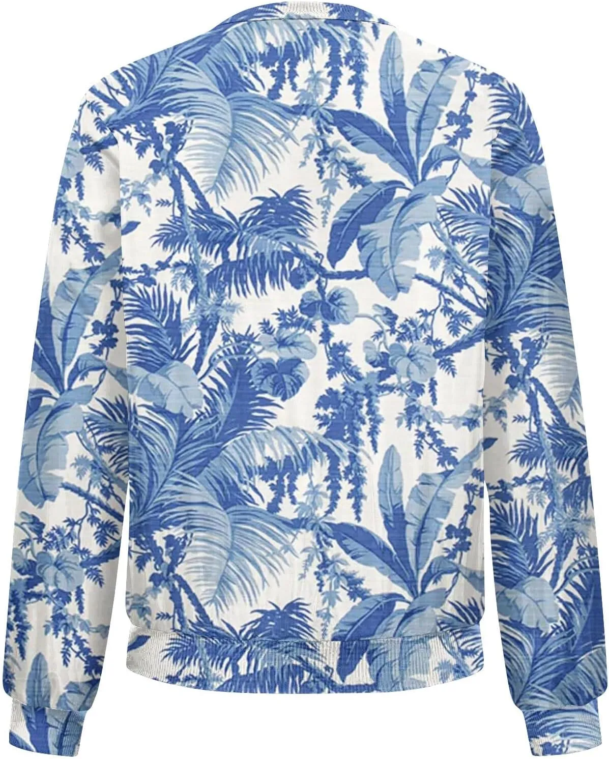Women'S Coat 2024 with Zipper Fashionable Multi Print Long Sleeved Jacket