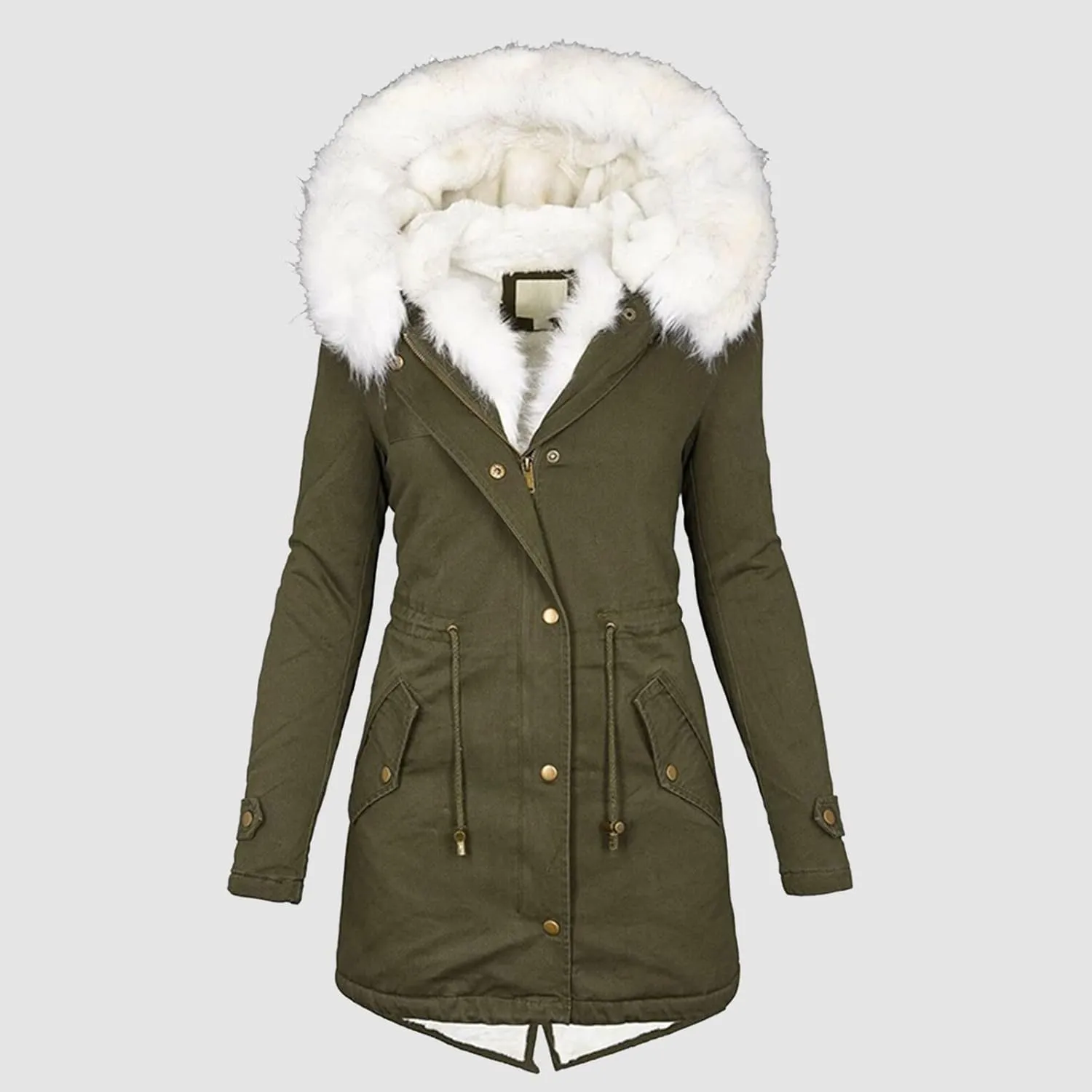 Womens Coats Winter Hoodie Mid Length Hoodie Long Sleeved Top Winter Coat Puffer Coat Winter Coats For Women Plus