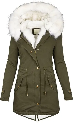 Womens Coats Winter Hoodie Mid Length Hoodie Long Sleeved Top Winter Coat Puffer Coat Winter Coats For Women Plus