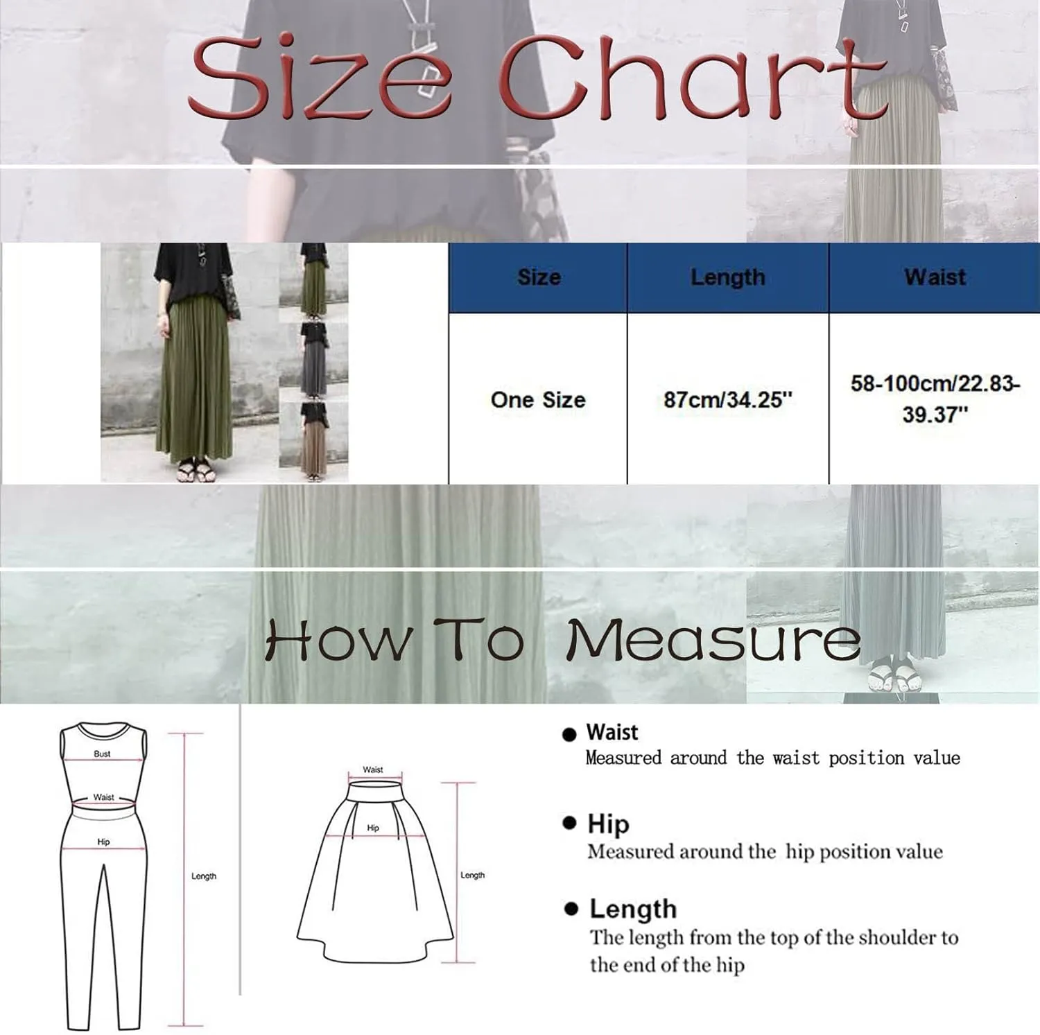 Women's Cotton Pleated Skirt Organ Skirt Large Hemline Long Skirt Retro High Waist Casual Sports Style Knit Midi