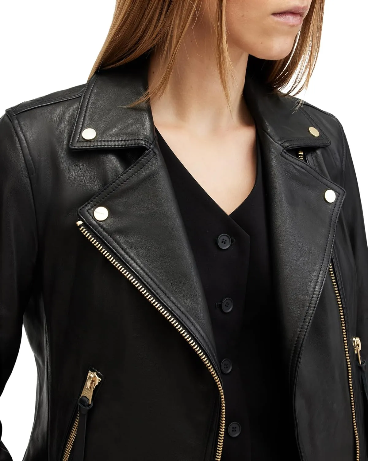 Women's Dalby Leather Biker Jacket