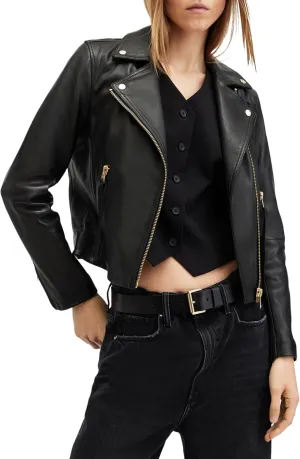 Women's Dalby Leather Biker Jacket