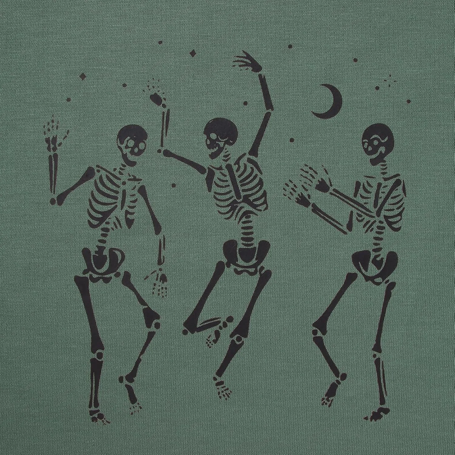 Women's Halloween Dancing Skeleton Sweatshirts Spooky Season Horror Skull Printed Pullover Shirt Oversized Tee Top