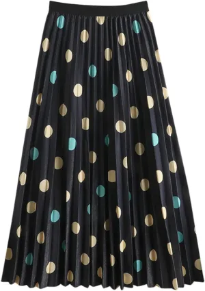 Womens High Waist Skirt Women 2023 Spring Summer Floral Long Skirts A Line Skirts Floral Pleated Swing Print Midi