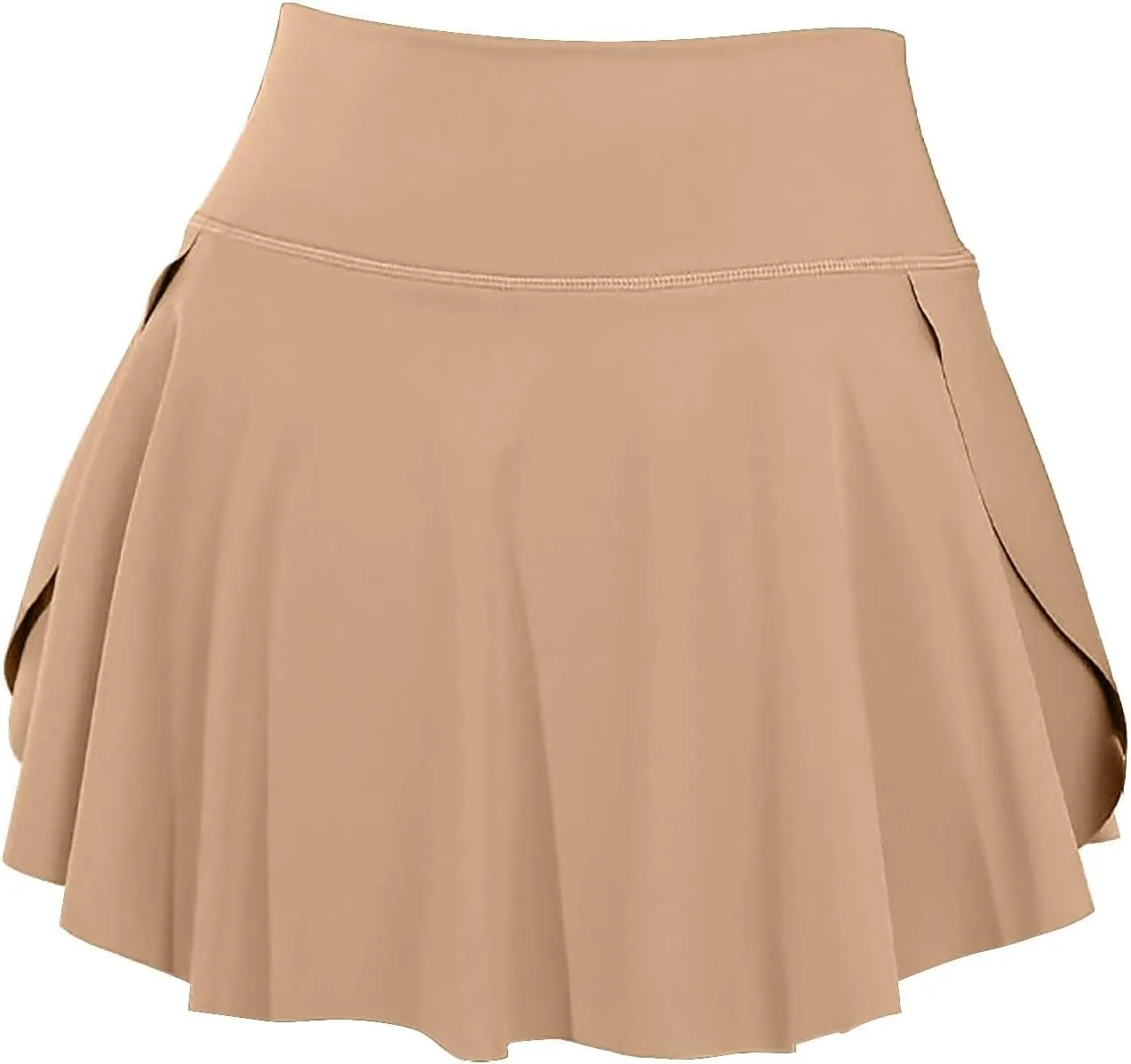 Women's Mini Skirts Tennis Tummy Control Ruffled Pleated Short Dress Summer Solid Color High Waisted Workout Yoga Golf Skorts