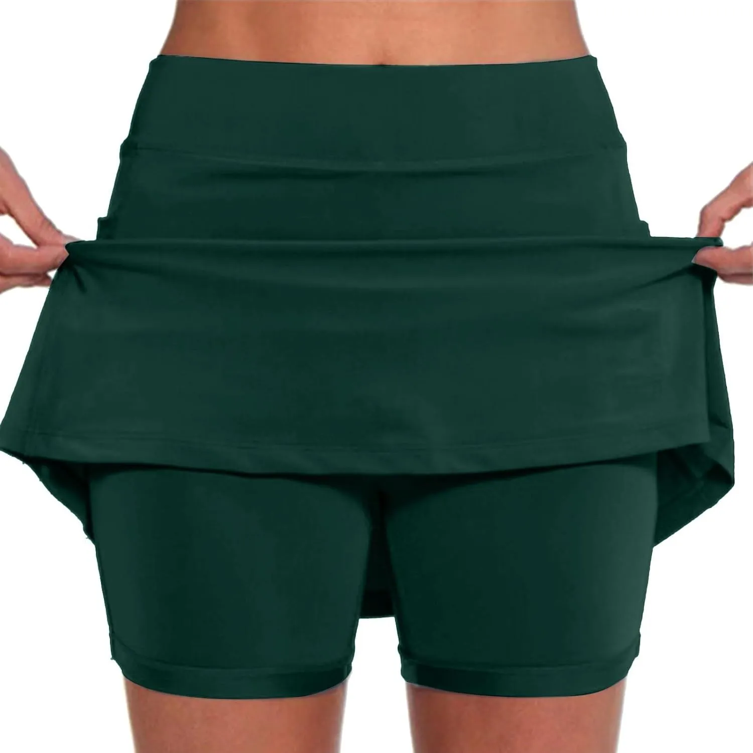 Womens Skorts with Pockets Tummy Control Plus Size Skorts for Women High Waist Athletic Sports Pants Skirt Casual Shorts