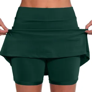 Womens Skorts with Pockets Tummy Control Plus Size Skorts for Women High Waist Athletic Sports Pants Skirt Casual Shorts