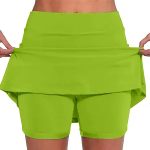 Womens Skorts with Pockets Tummy Control Plus Size Skorts for Women High Waist Athletic Sports Pants Skirt Casual Shorts