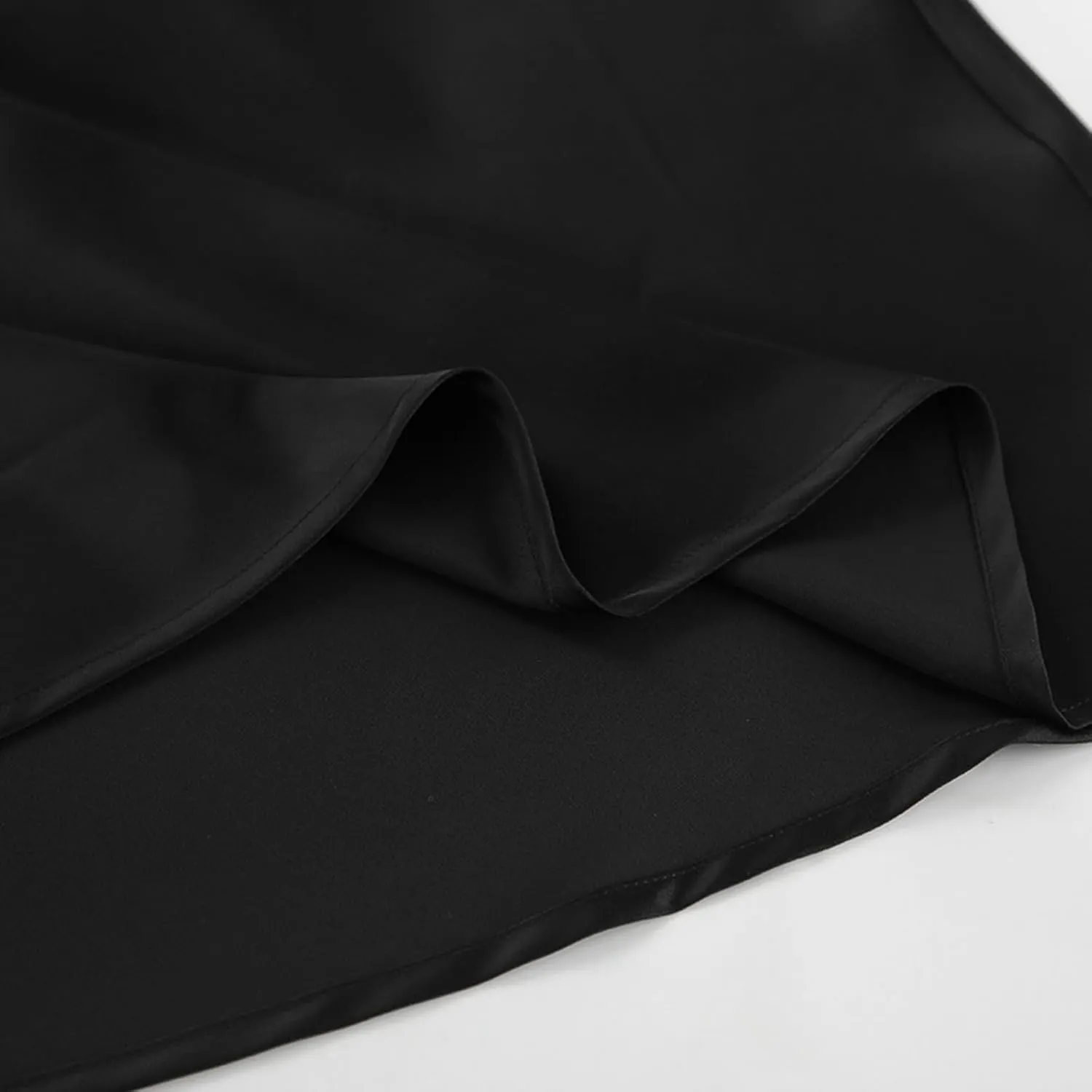 Women's Solid Color Satin Ice Silk Midi Skirt Casual Commute Long Pencil Skirt Bodycon Skirt Jean Mini Skirt
