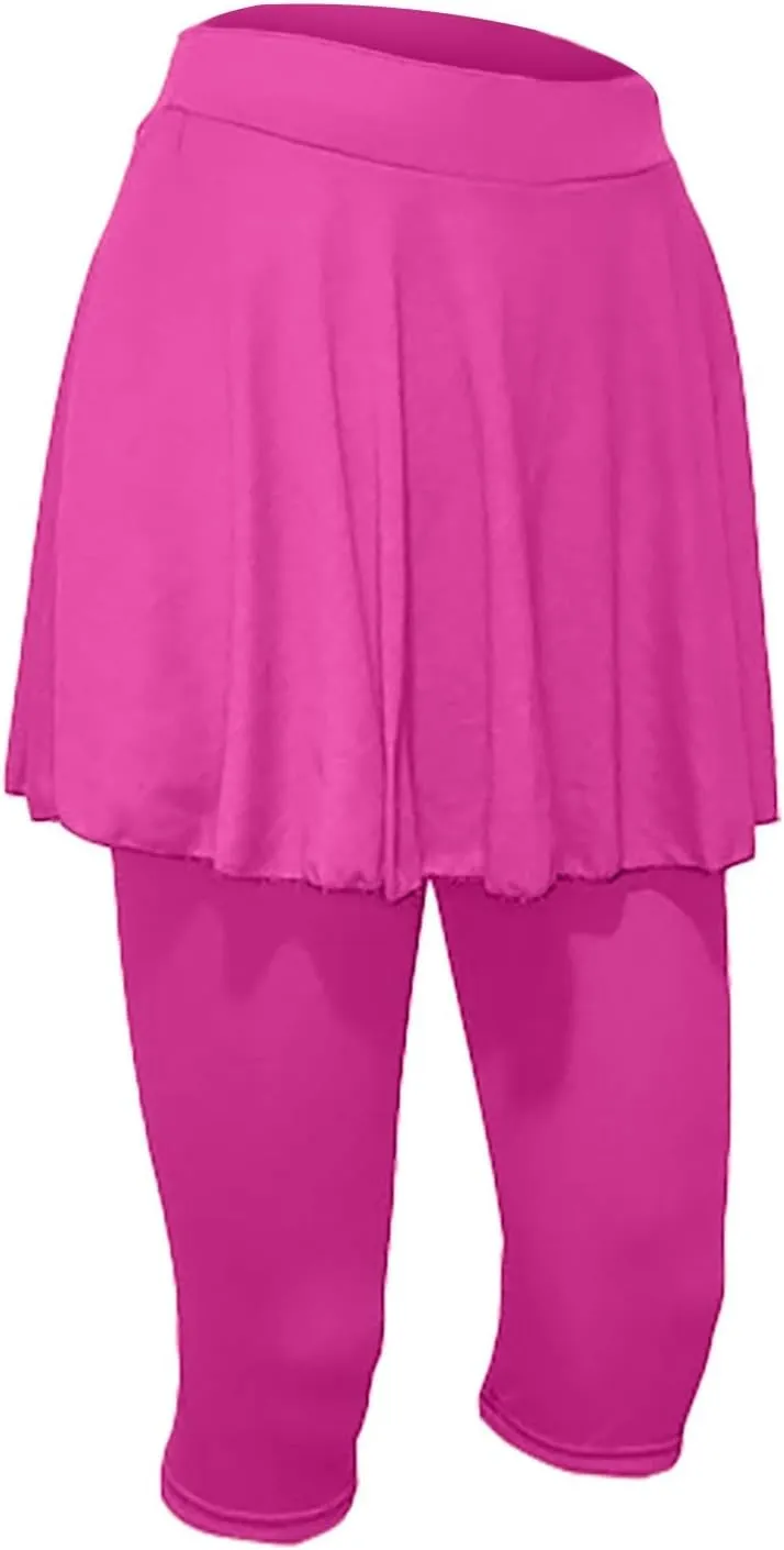 Womens Tennis Skirts with Leggings Athletic Golf Running Leggings with Skirt High Waisted Yoga Pickleball Skorts
