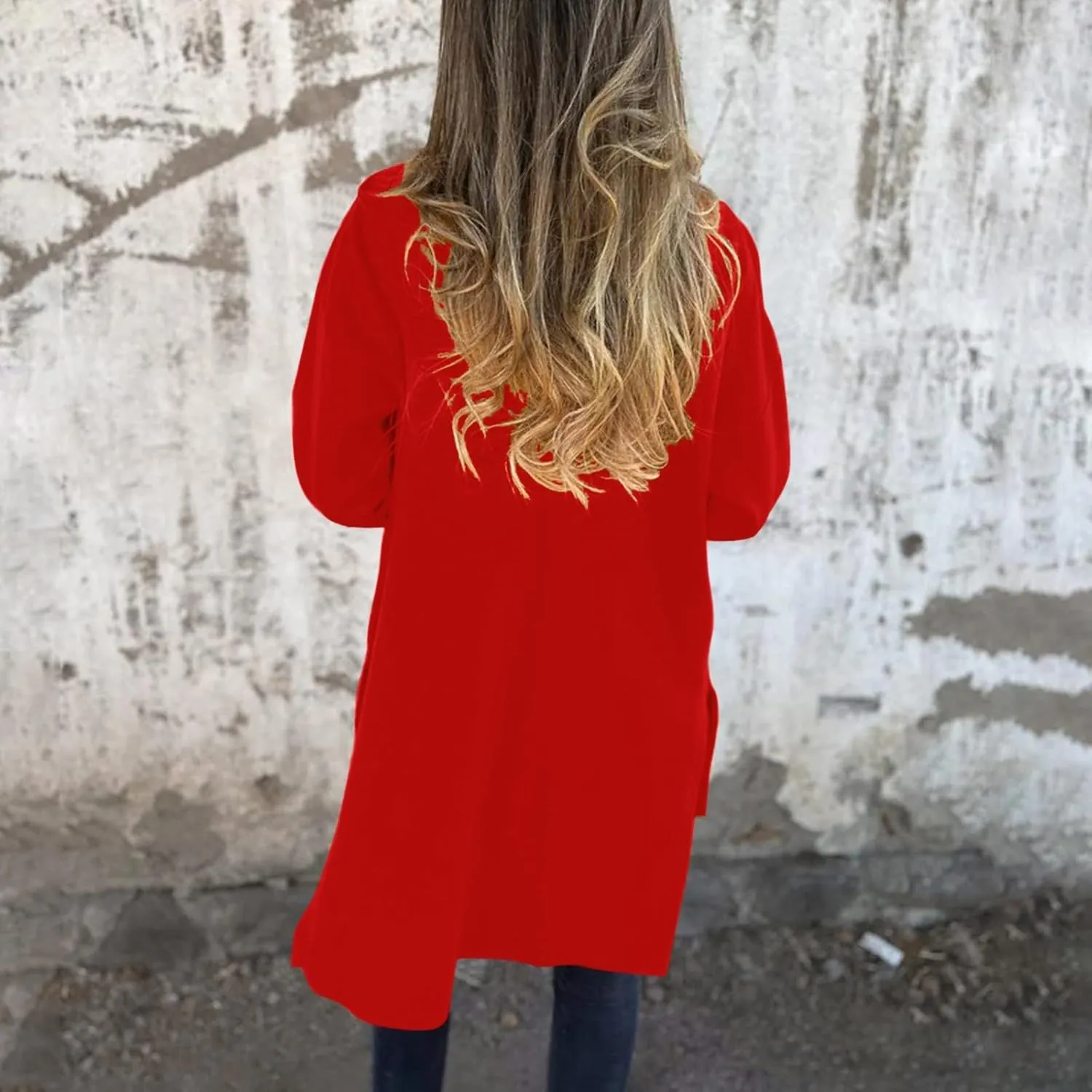 Women's Trench Coat Elegant Plain Long Sleeve Zip Up Winter Jacket Lapel Fuzzy Fleece Casual Solid Color Jackets