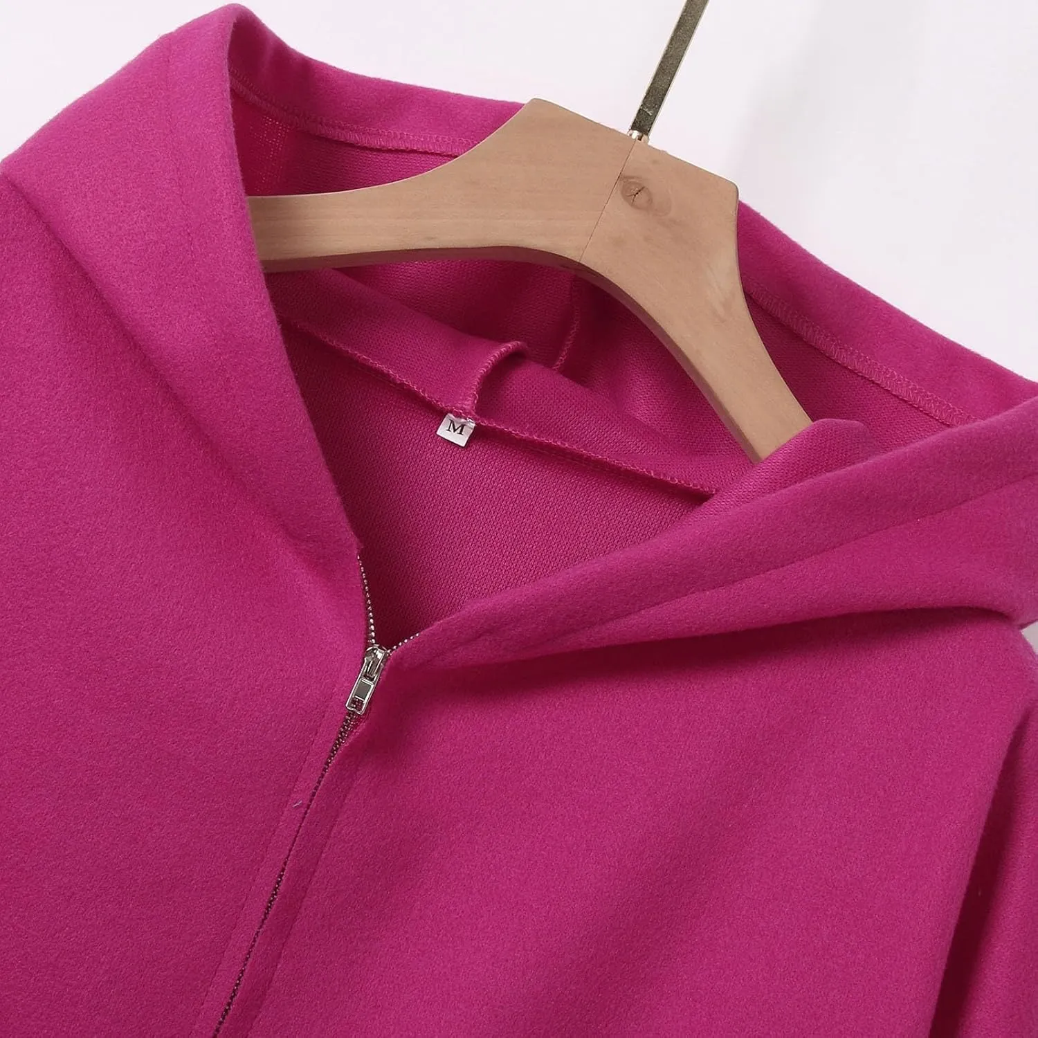 Women's Trench Coat Elegant Plain Long Sleeve Zip Up Winter Jacket Lapel Fuzzy Fleece Casual Solid Color Jackets