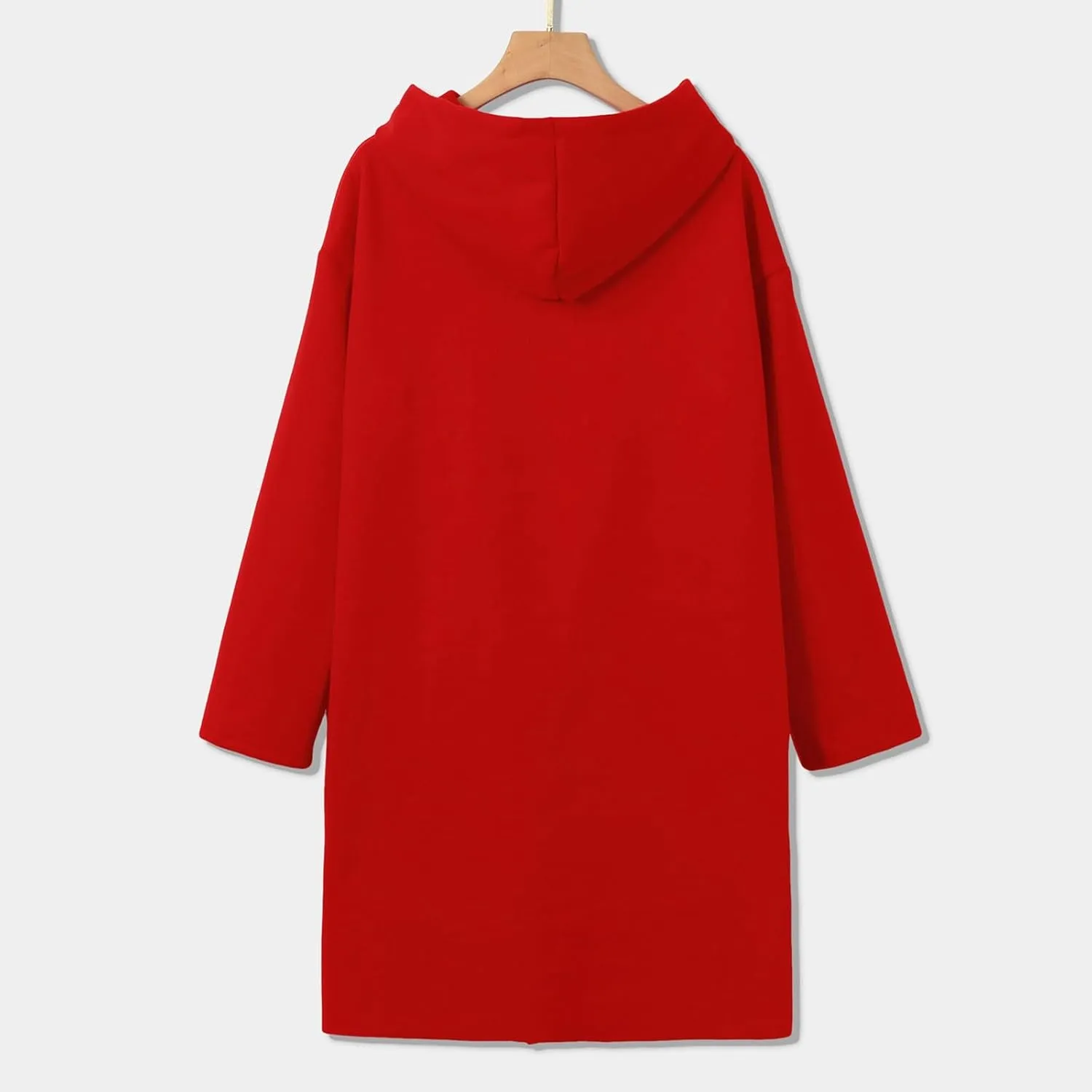 Women's Trench Coat Elegant Plain Long Sleeve Zip Up Winter Jacket Lapel Fuzzy Fleece Casual Solid Color Jackets
